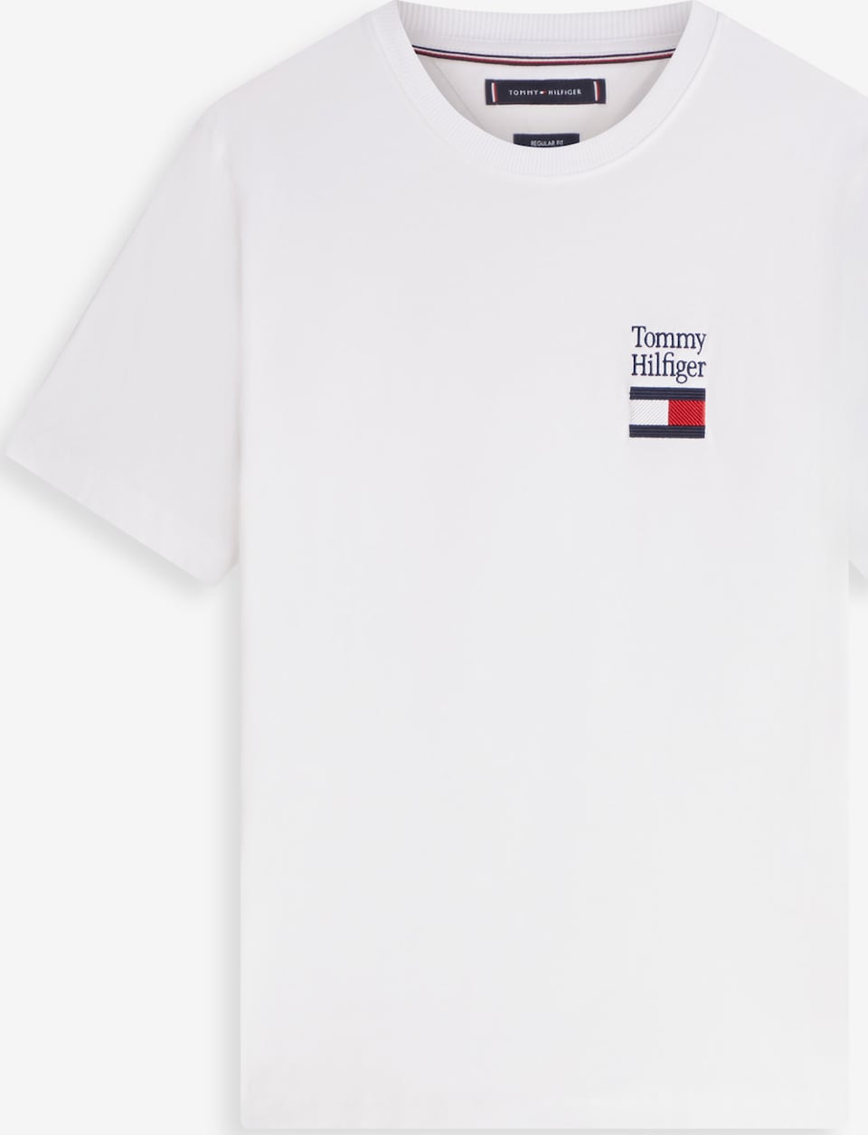 Tricou 'BRAND LOVE' de la TOMMY HILFIGER pe alb: față
