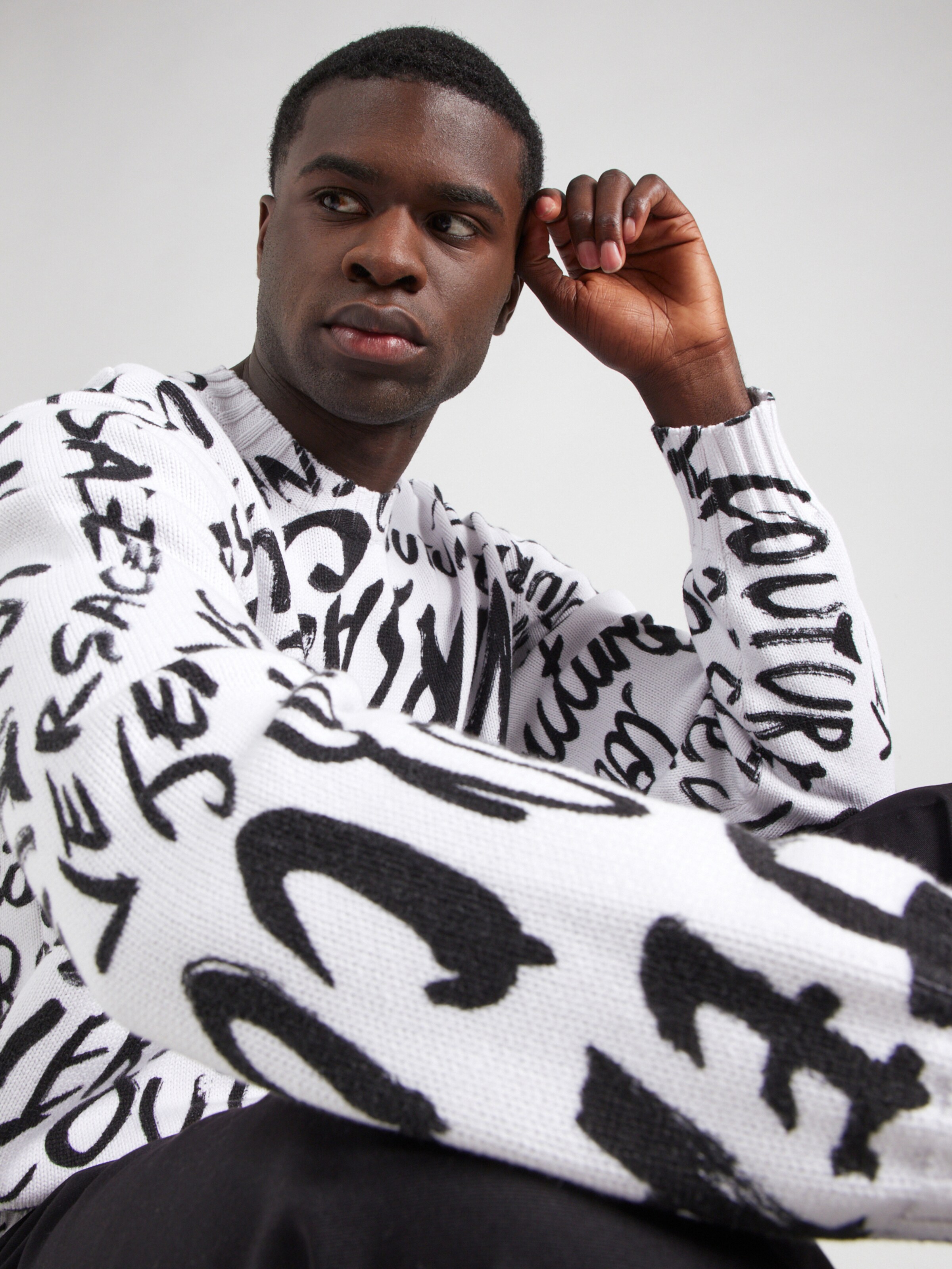 Versace Jeans Couture Trui in Wit | ABOUT YOU