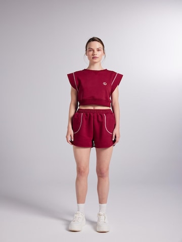 HOLLY LOLLY Loosefit Kalhoty – červená