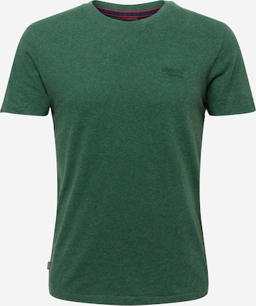 Superdry - Camiseta en verde: frente