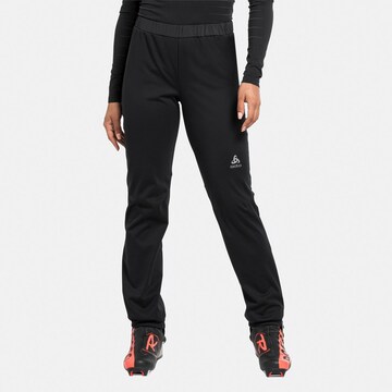 ODLO Конический (Tapered) Спортивные штаны 'Brensholmen' в Черный: спереди