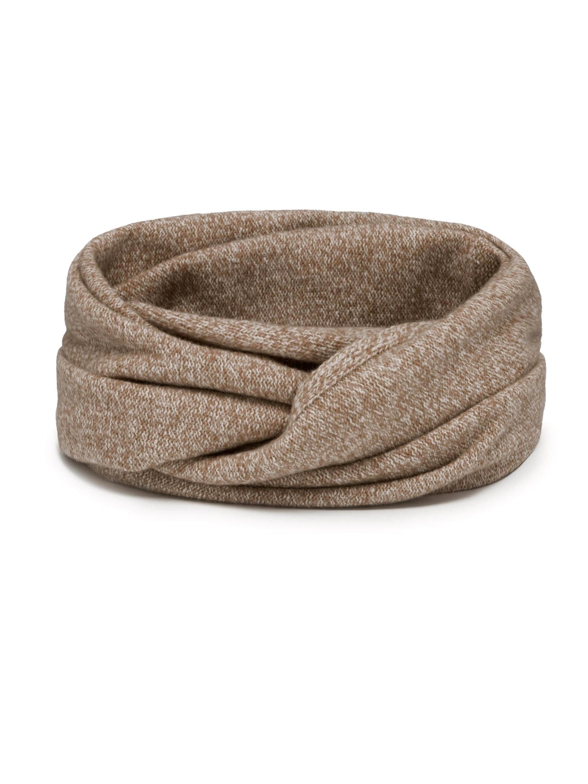 Écharpe tube '7108' Vivisence en beige : devant
