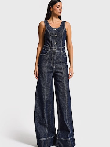 IT'S BASIC Jumpsuit 'DENIM JUMPSUIT' in Blauw: voorkant