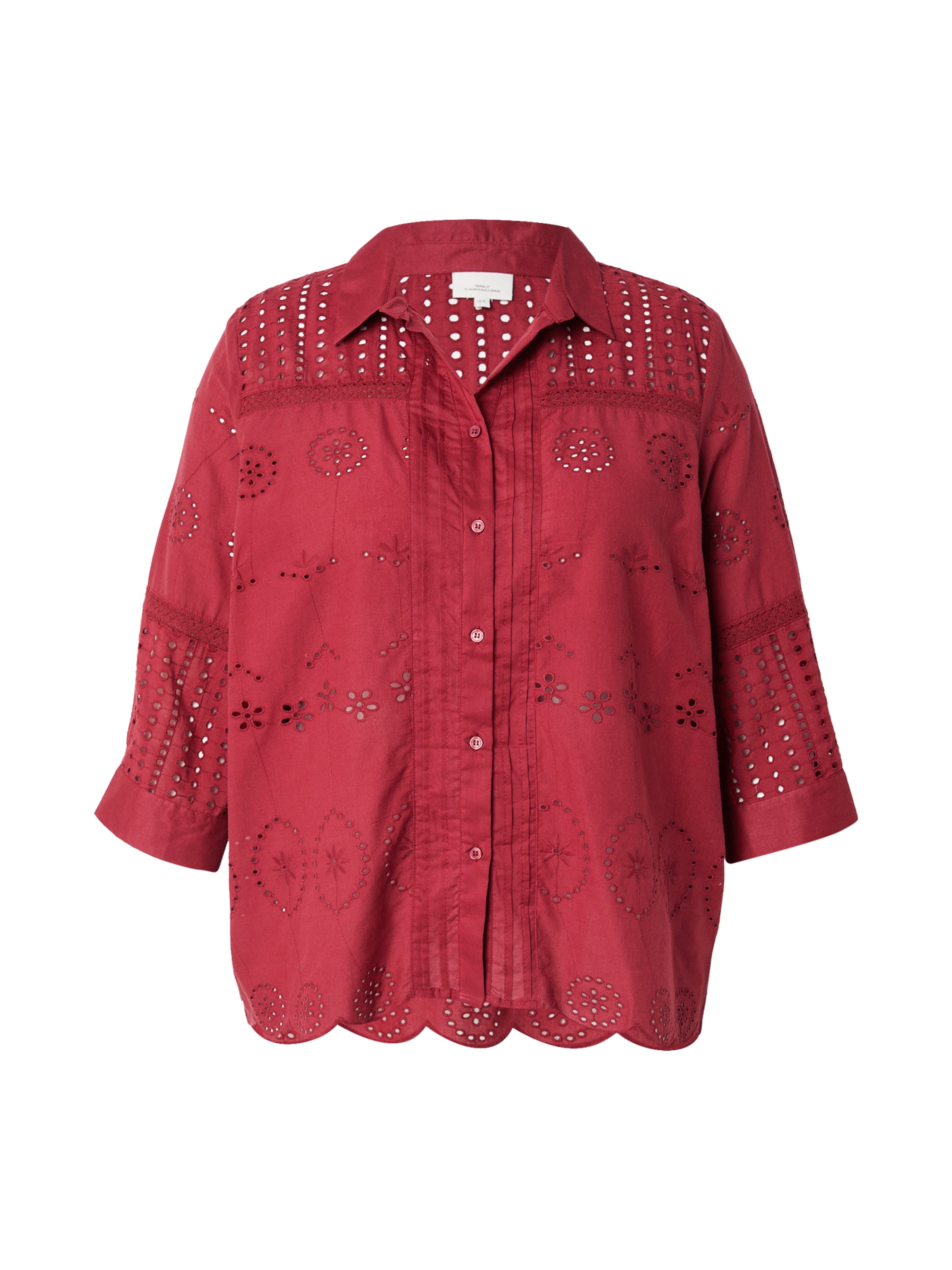 ONLY Carmakoma Μπλούζα 'CARSURI' σε κόκκινο: μπροστά