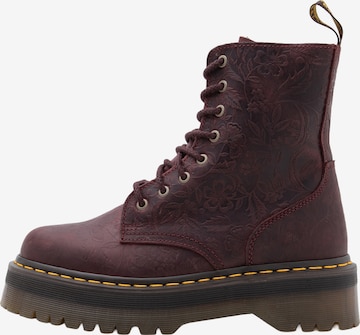 Dr. Martens Ниски ботуши с връзки 'Jadon' в червено: отпред