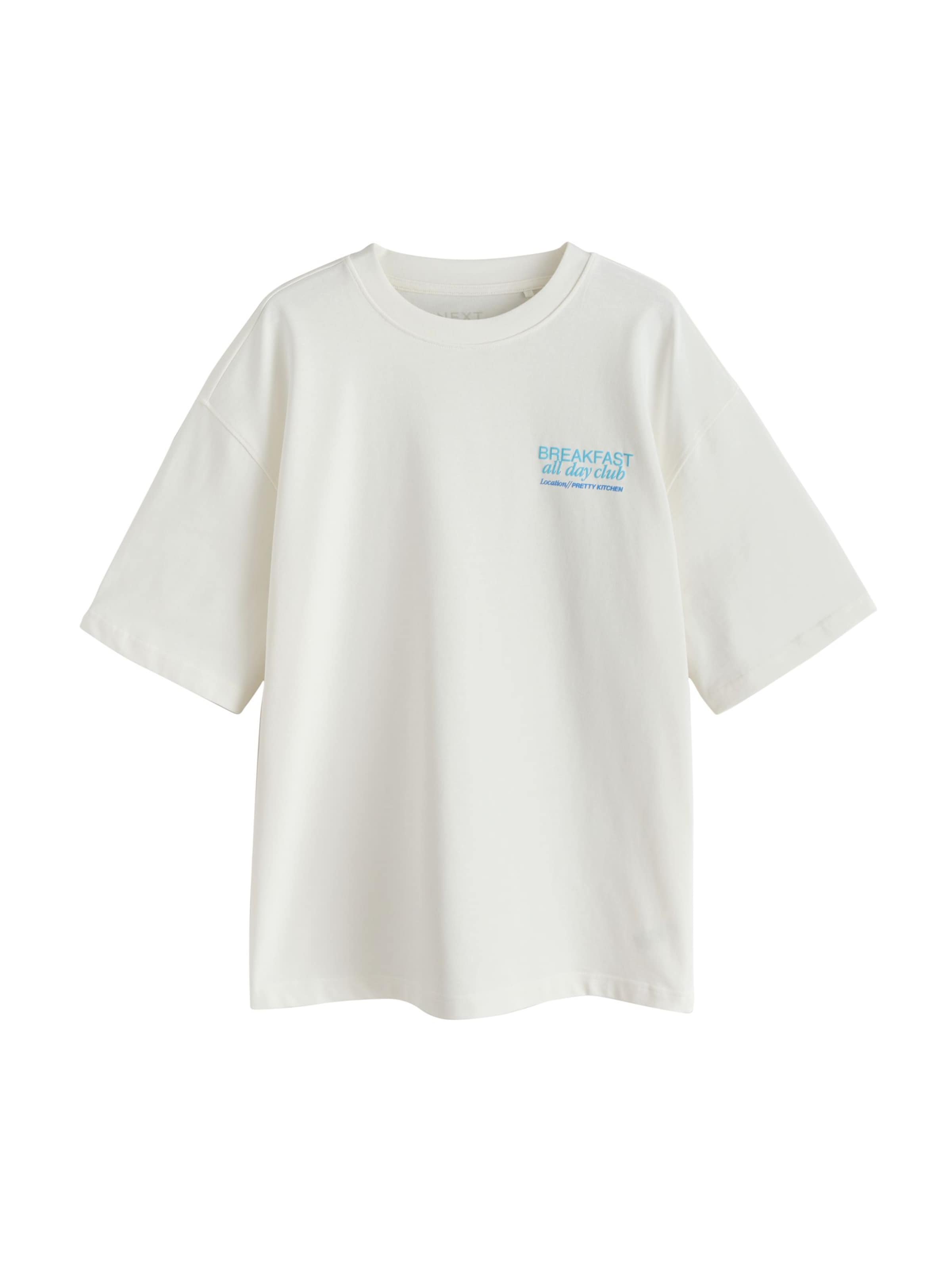 Next Shirt 'Bagel' in S in Ecru / Light blue / Light brown / Black, Item view