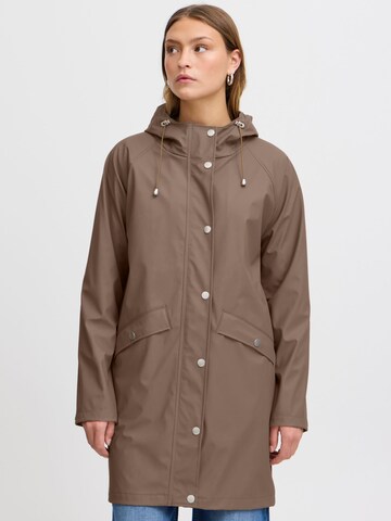 Manteau mi-saison 'Tazi' ICHI en marron : devant