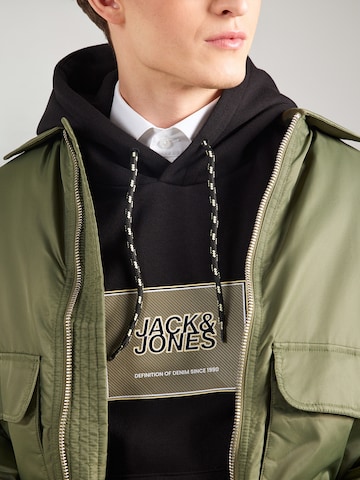 Felpa 'JJRAIN' di JACK & JONES in nero