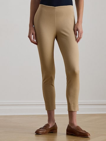 bēšs Lauren Ralph Lauren Šaurs Bikses 'KESLINA': no priekšpuses