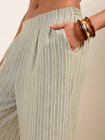 Wide leg Pantaloni con pieghe di Friends Like These in verde