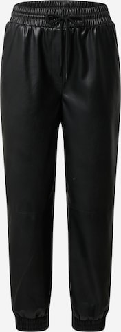 EDITED Tapered Broek 'Madison' in Zwart: voorkant