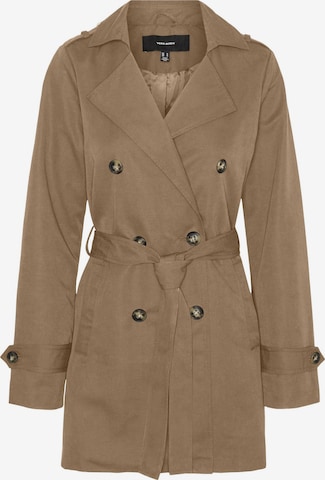 VERO MODA Between-Seasons Coat 'CHLOE' in Brown: front