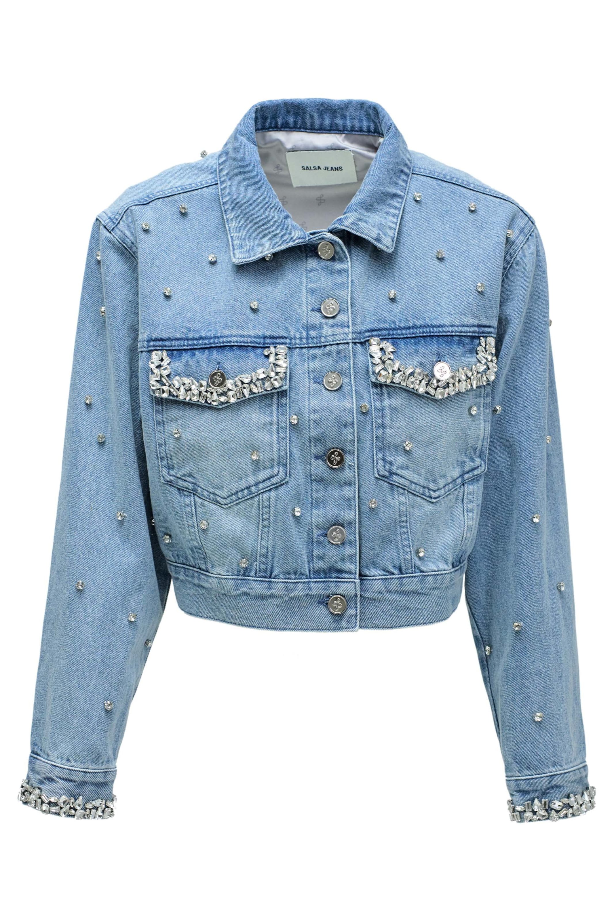 Salsa Jeans Jacken in Blau: Vorderseite