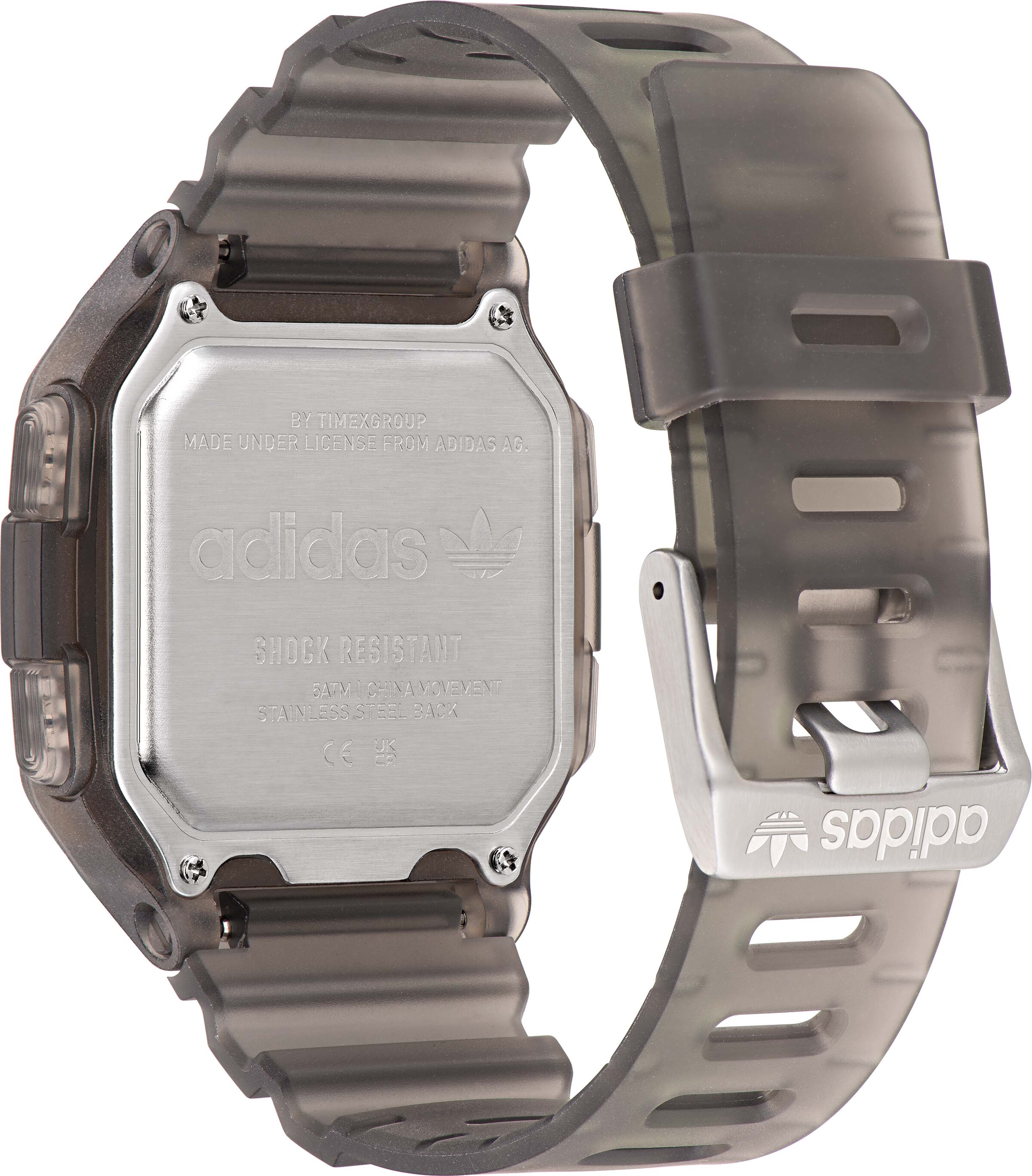 ADIDAS ORIGINALS Digitaluhr in Braun