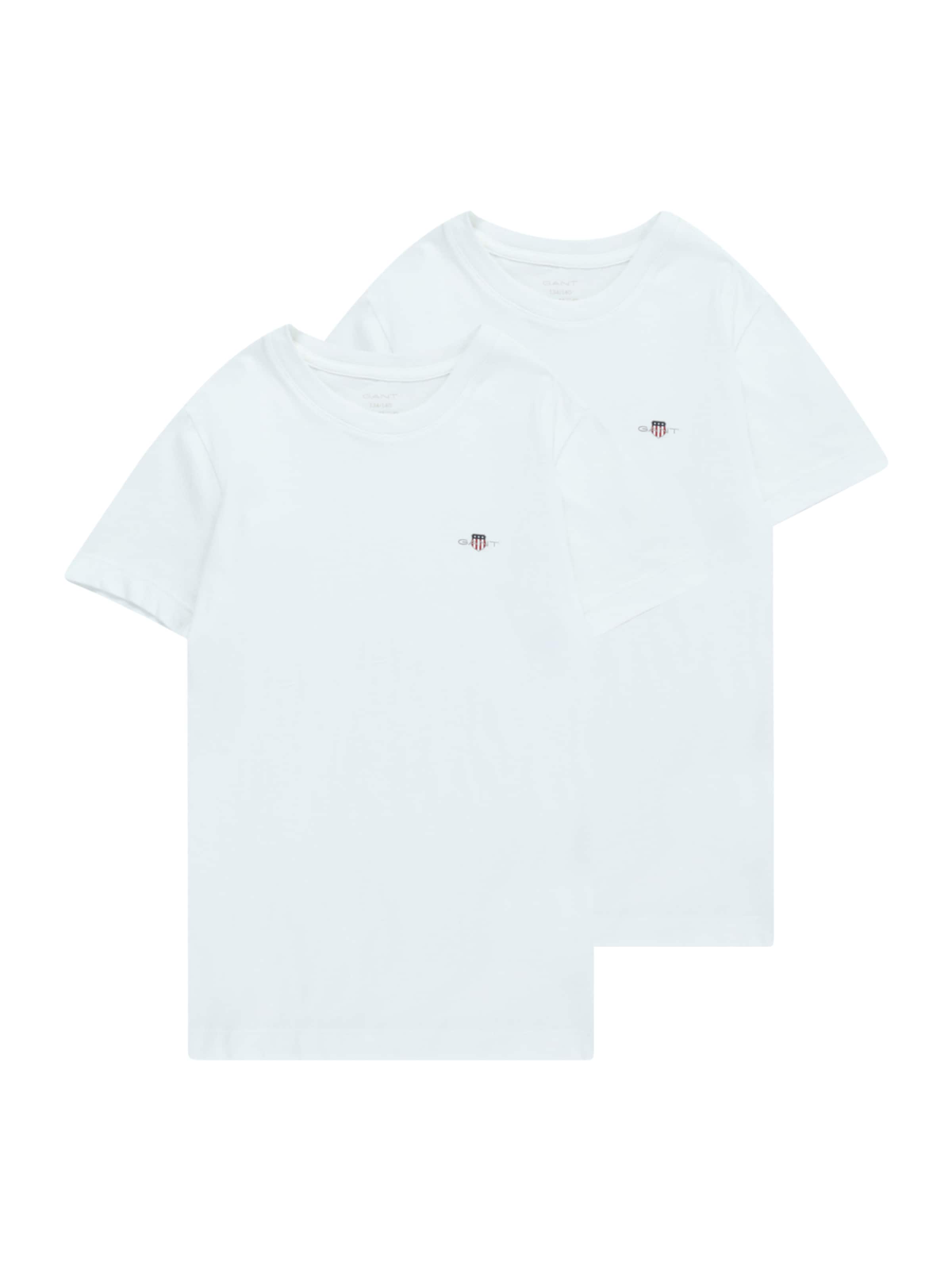 Tricou de la GANT pe alb: față