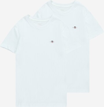 T-Shirt GANT en blanc : devant