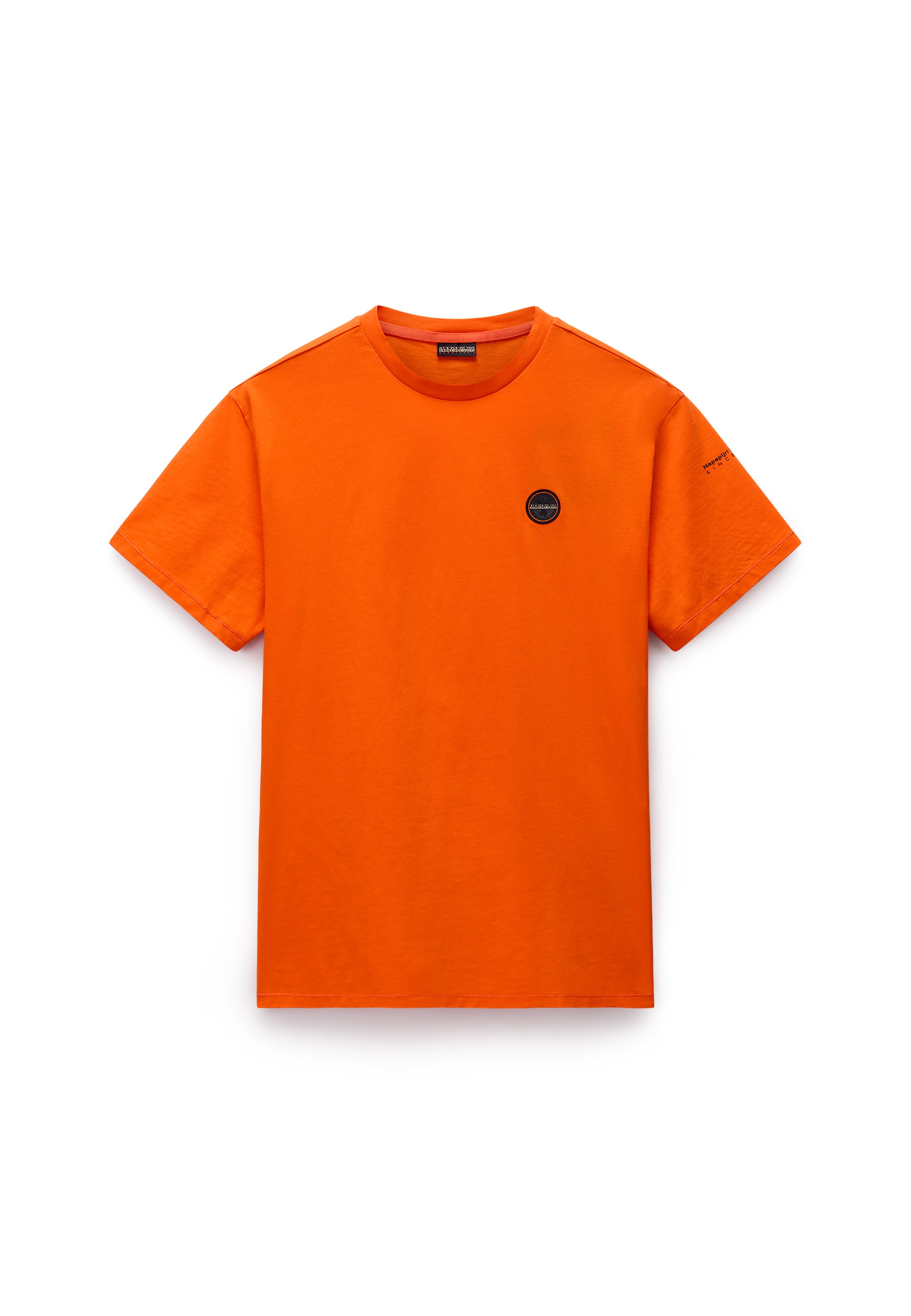 NAPAPIJRI Shirt 'S-Badge' in Orange: front