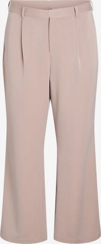 ZizziLoosefit Hlače s naborima - smeđa boja: prednji dio