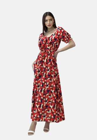 Elara Summer dress in Red: front
