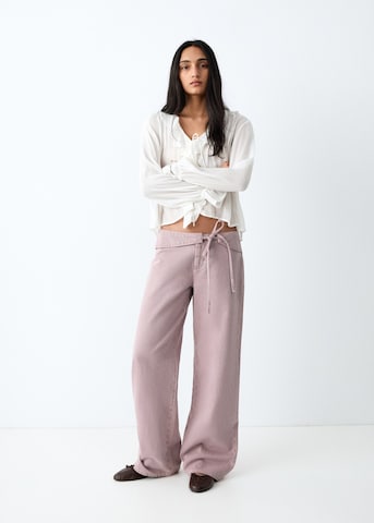 MANGO TEEN Wide leg Jeans 'Dalia' in Purple: front
