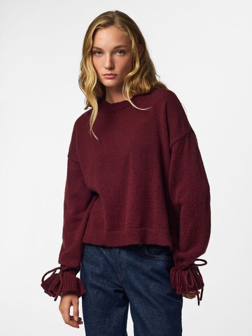 PIECES Sweater 'PCFie' in Red: front