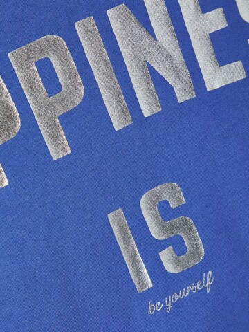 NAME IT Sweatshirt 'Happines' in Blauw