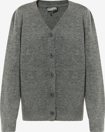 DreiMaster Vintage Knit Cardigan 'Altiplano' in Grey: front