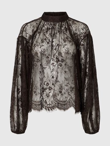 SELECTED - Blusa en marrón