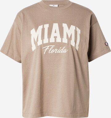 T-shirt Champion Authentic Athletic Apparel en marron : devant