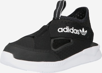 ADIDAS ORIGINALS Avonaiset kengät '360' värissä musta: edessä
