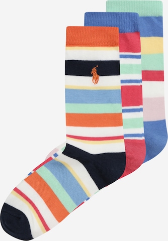 Chaussettes 'CLUB' Polo Ralph Lauren en mélange de couleurs : devant