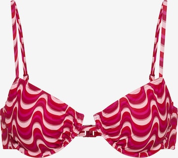 LSCN by LASCANA T-Shirt Bikinitoppi värissä vaaleanpunainen: etupuoli