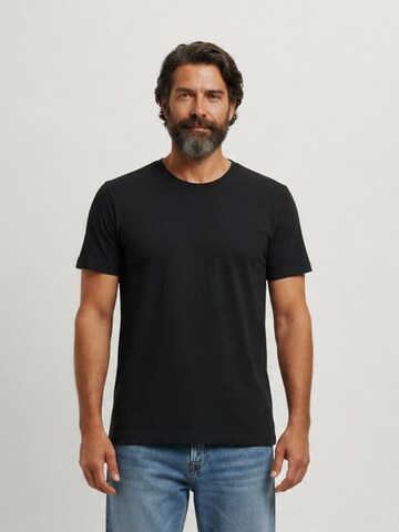 YTWOO Shirt '3er Pack Basic T-Shirt'‌‌‌ in Schwarz