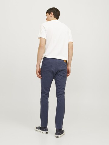 Coupe slim Pantalon JACK & JONES en bleu