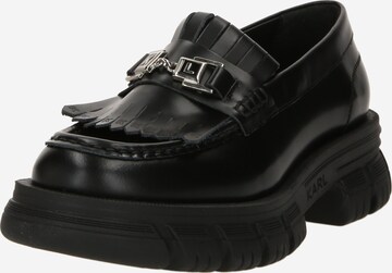 Karl Lagerfeld - Sapato Slip-on em preto: frente