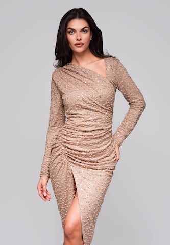 Ombre Evening dress in Beige