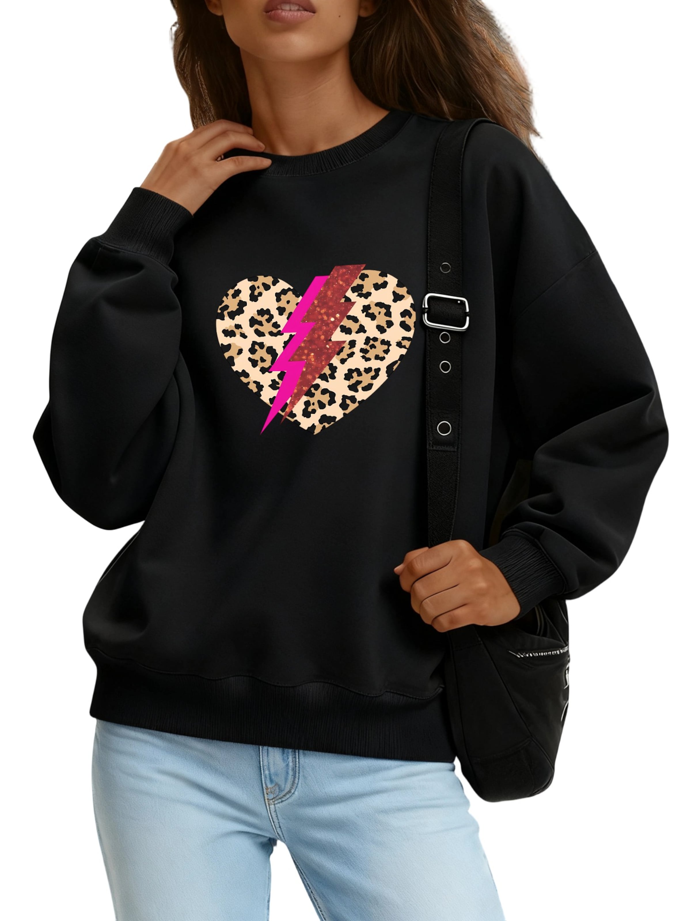 GORHEY Sweatshirt‌‌‌ in Schwarz: Vorderseite