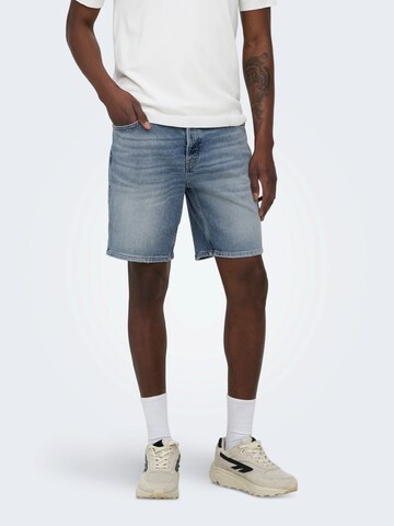 regular Jeans 'ONSEdge' di Only & Sons in blu: frontale