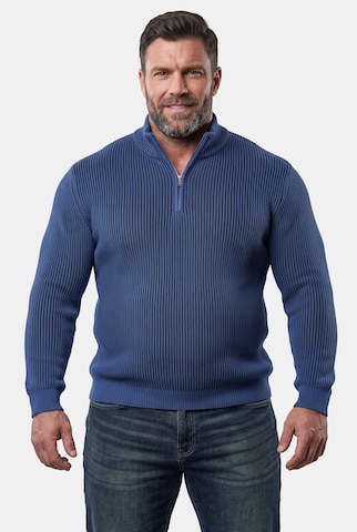 Men Plus Trui in Blauw