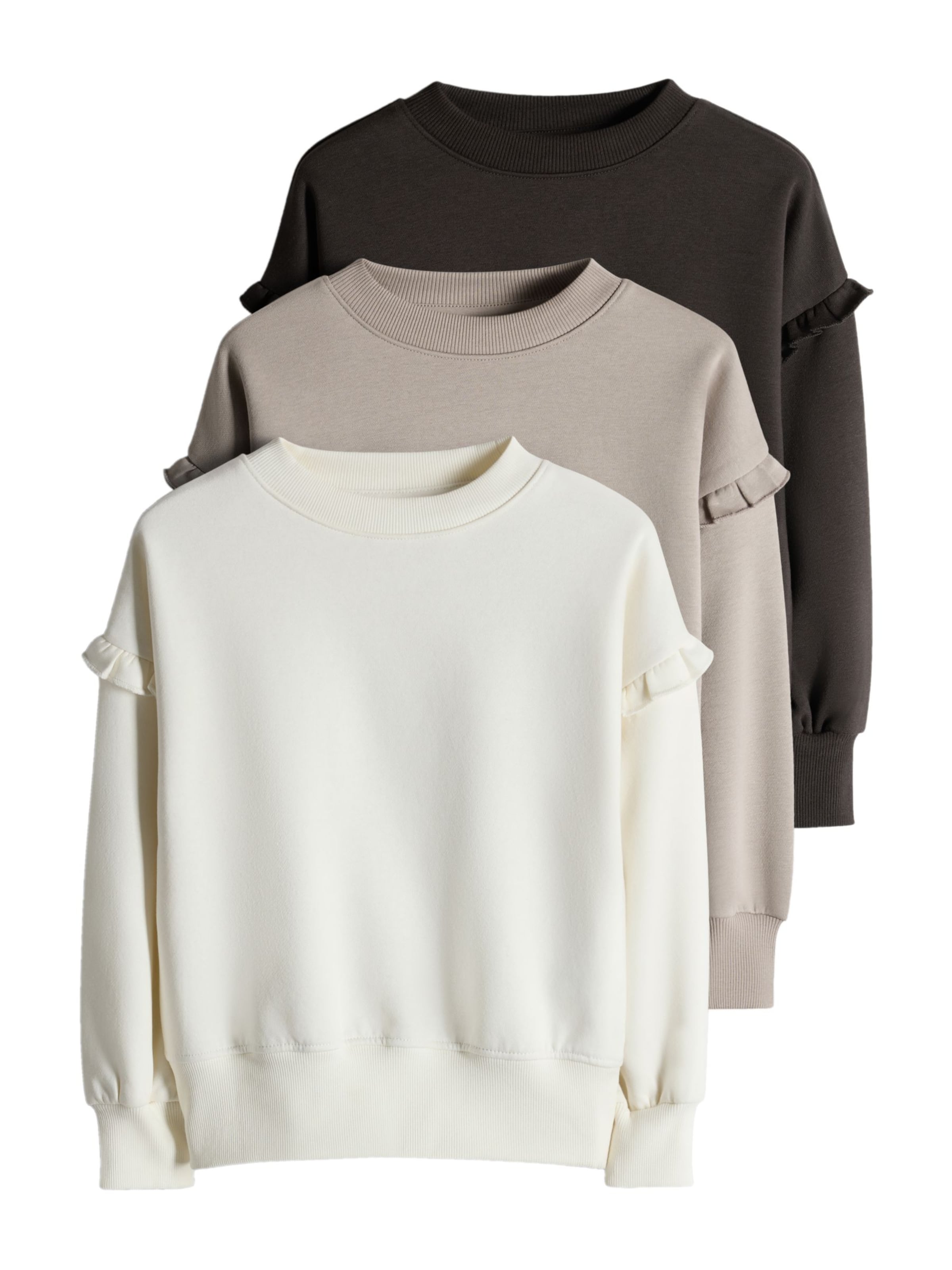 The Set - Sudadera en beige: frente