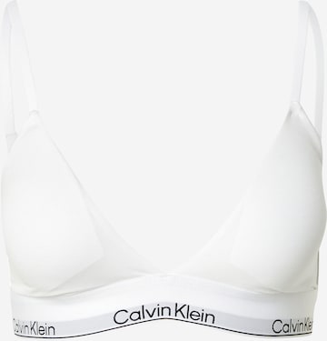 Calvin Klein UnderwearTrokutasti Grudnjak - bijela boja: prednji dio