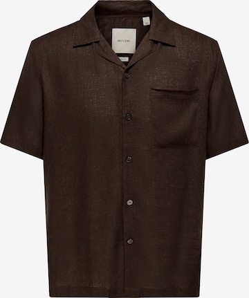 Only & Sons Hemd 'ONSLaurence' in Braun: Vorderseite