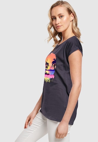 T-shirt 'Summer Vibes Sunset' Merchcode en bleu
