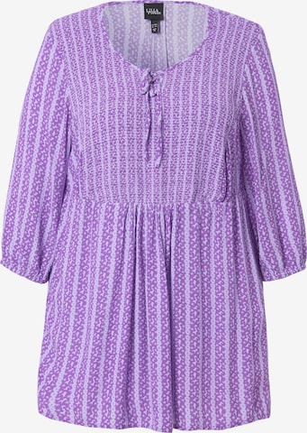 Ulla Popken Tuniek in Lila: voorkant