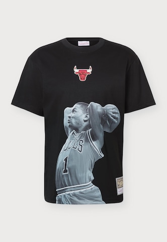 Mitchell & Ness Shirt 'NBA PLAYER BULLS - ROSE' in Black: front