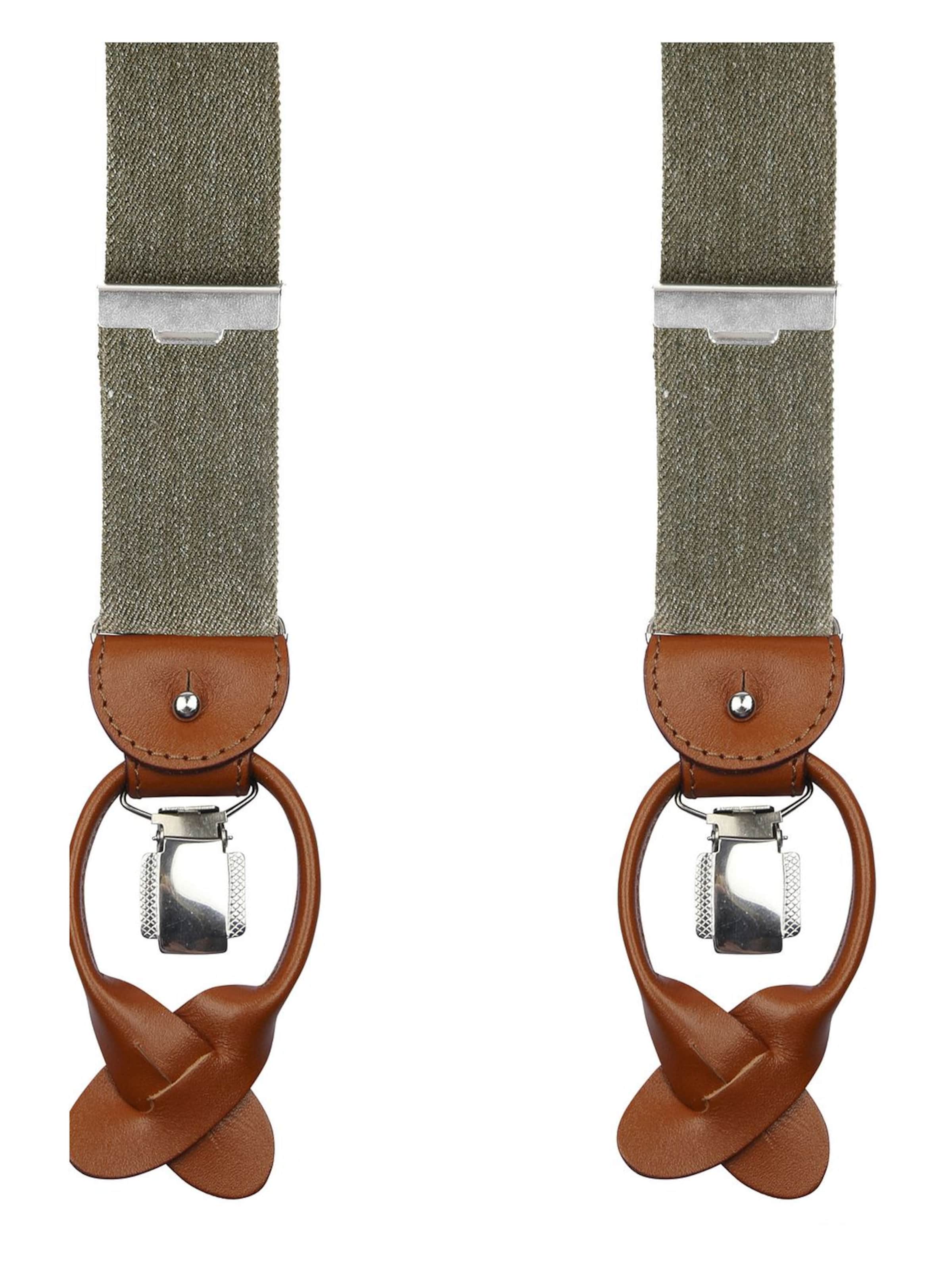 Profuomo Suspenders in Green