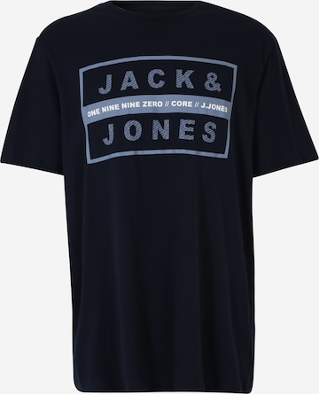 Jack & Jones Plus Tričko 'STORM' – modrá: přední strana