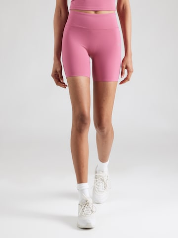 ICANIWILL Skinny Workout Pants 'Mirage' in Pink: front