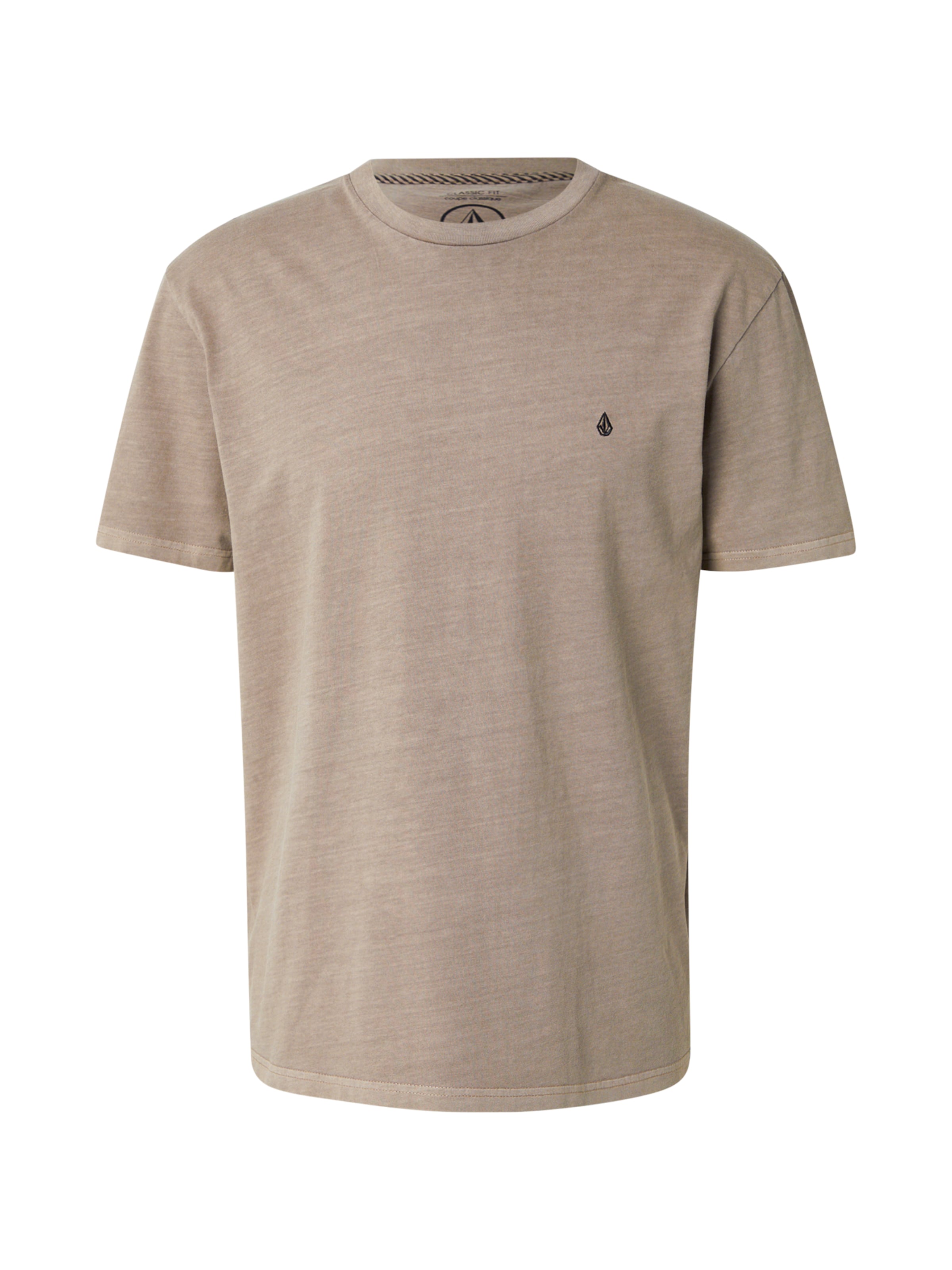 Volcom Μπλουζάκι 'SOLID STONE' σε μπεζ: μπροστά