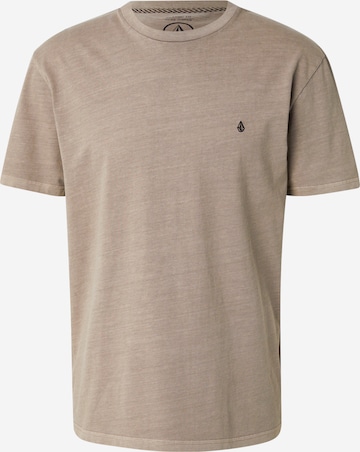 T-Shirt 'SOLID STONE' Volcom en beige : devant